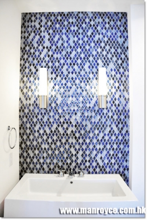 Blue Washroom Glass Wall 1