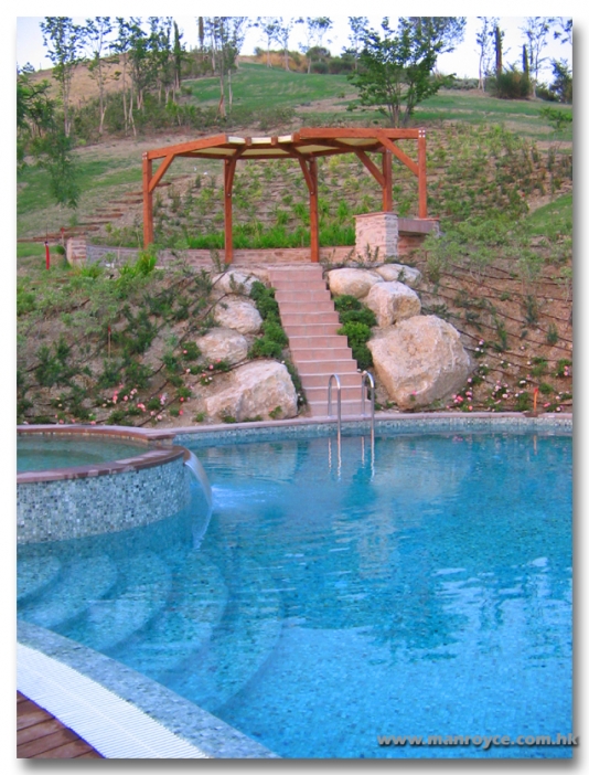 Swimming Pool with Jade Tiles view 2